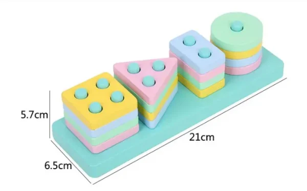 Geometric Four Shape Sorter - Image 2