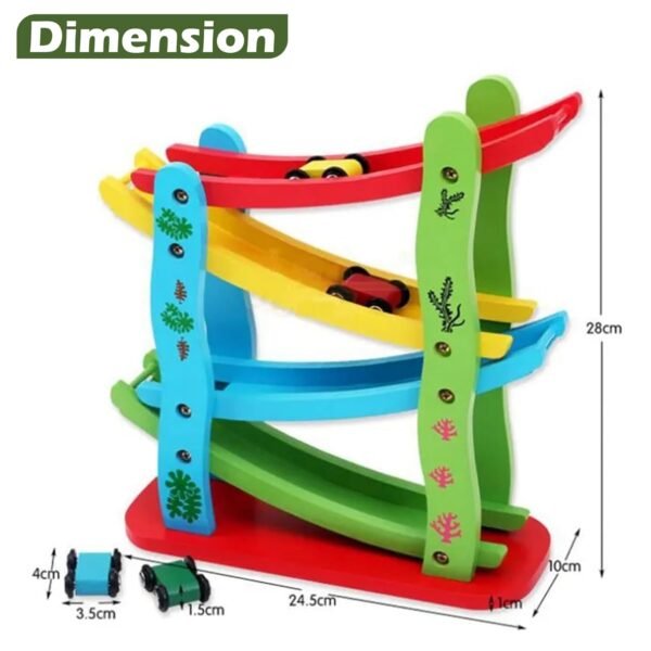 Wooden Ramp Race Track Set - Image 2