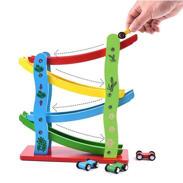 Wooden Ramp Race Track Set - Image 4