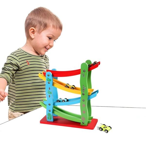 Wooden Ramp Race Track Set - Image 7