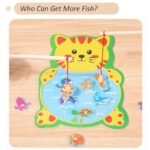 Animal Design Wooden Board Fishing Game - Image 3