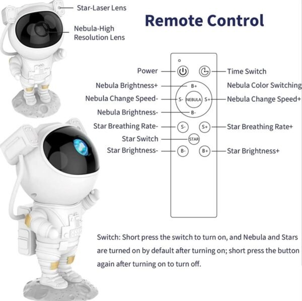 Astronaut Galaxy Projector Night Light - Image 4