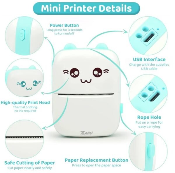 Kids Mini Printer