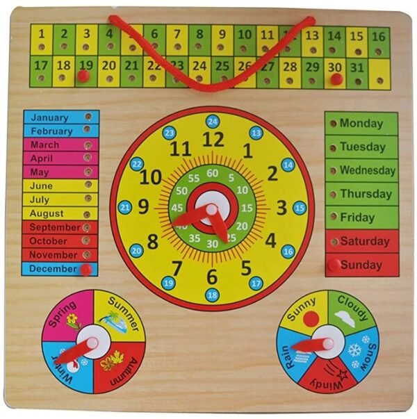 Wooden Calendar - Summer Board