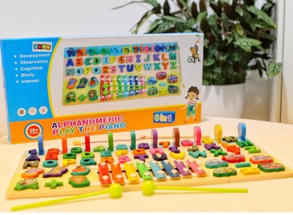 6-in-1 Alpha numeric play the piano