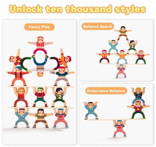 Wooden Stacking Toy - Hercules Jenga - Image 4