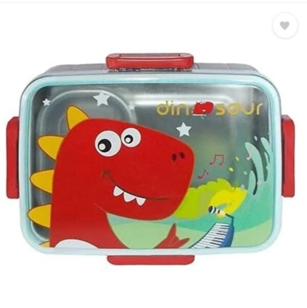 Dinosaur-Themed Stainless Steel Lunch Box - Image 2