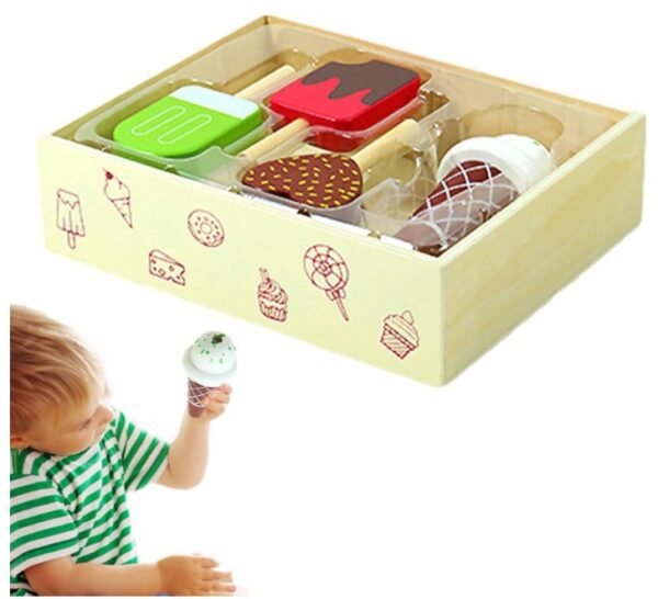 Wooden Ice Cream Toy Set - Image 4