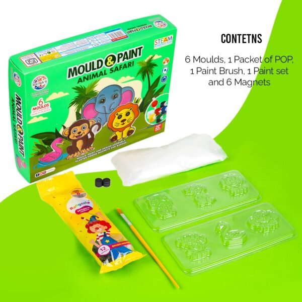 Mould & Paint Animal Safari Kit - Image 4