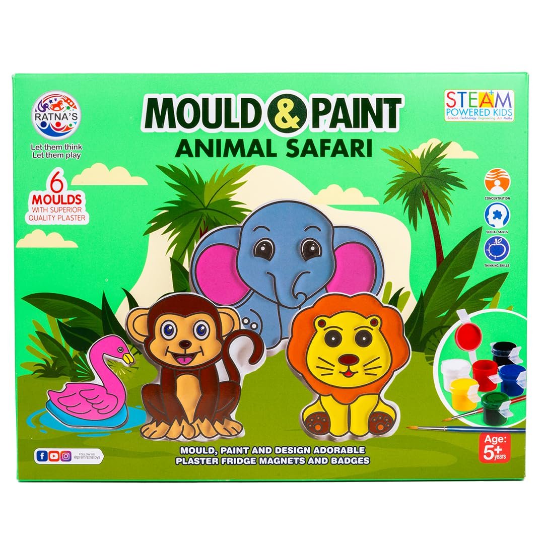 Mould & Paint Animal Safari Kit
